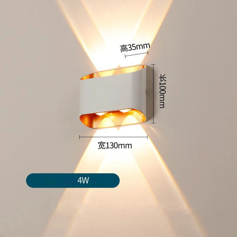 Utomhus Aluminium LED Vägglampa 10W IP65 – Balkong