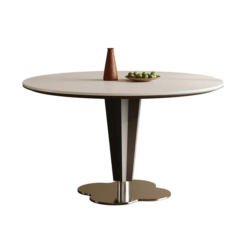 Runt Matbord Stenslab 80-130 cm – Lyxig Minimalistisk