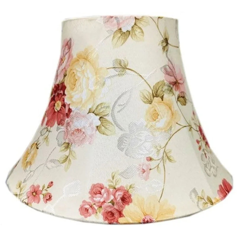 Tygslampskärm Europeisk Vintage – Sängbordslampa & Golvlampa