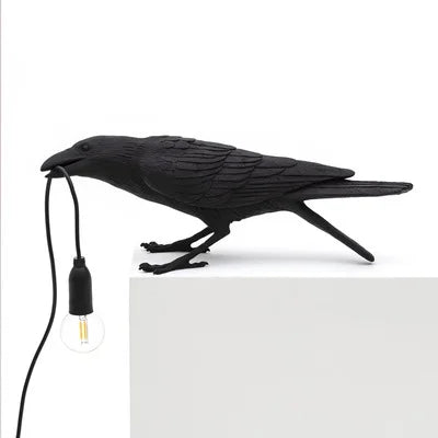 Lyckofågel Bordslampa Resin – Modern Animal Design