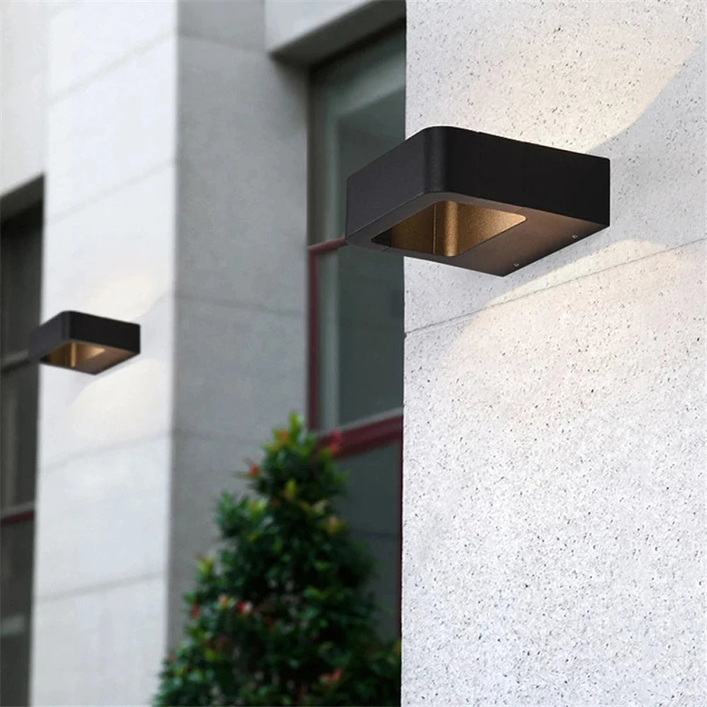 Rörelsesensor Utomhus Vägglampa – Aluminium Balkong