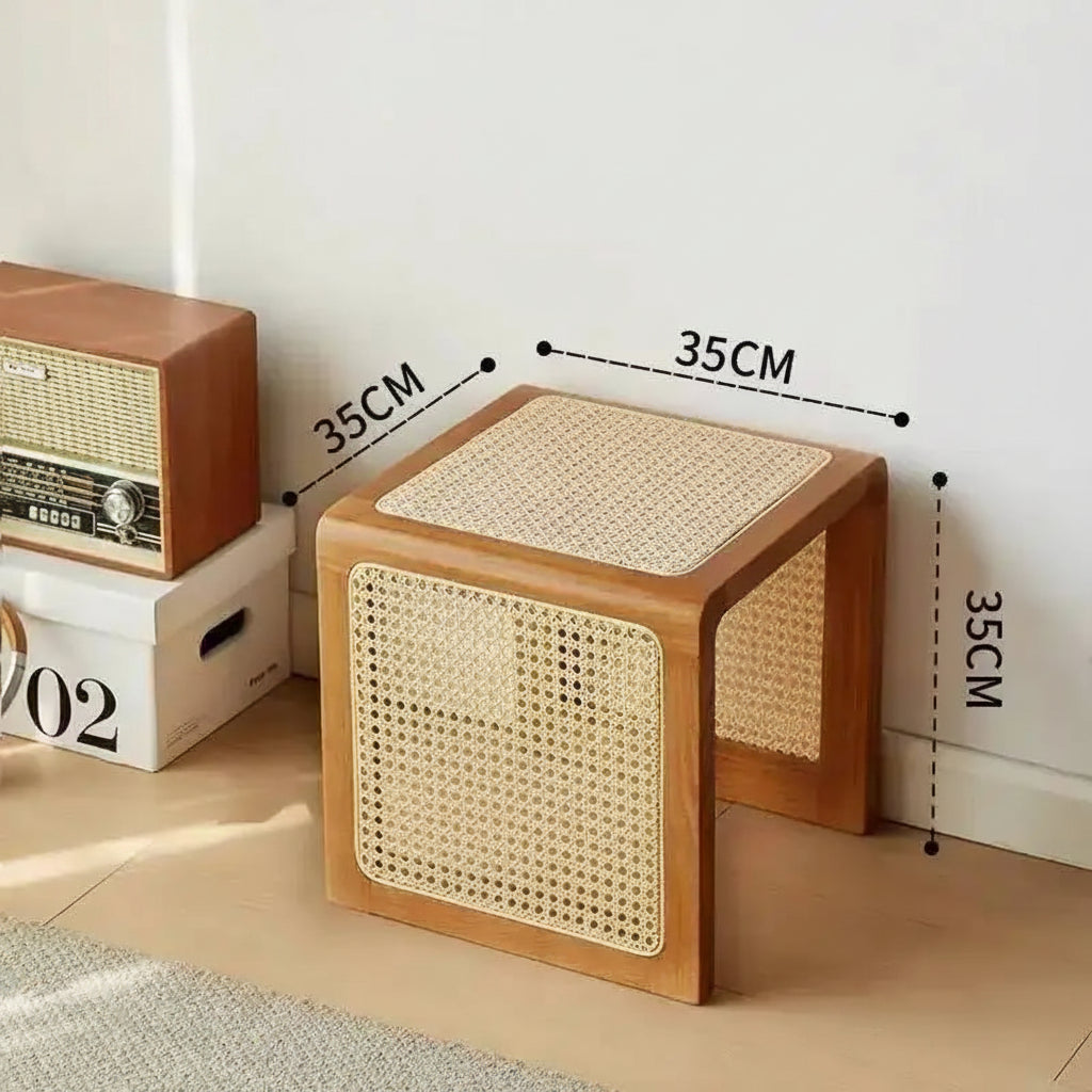 Rattansidobord Japansk Stil – Multifunktionell