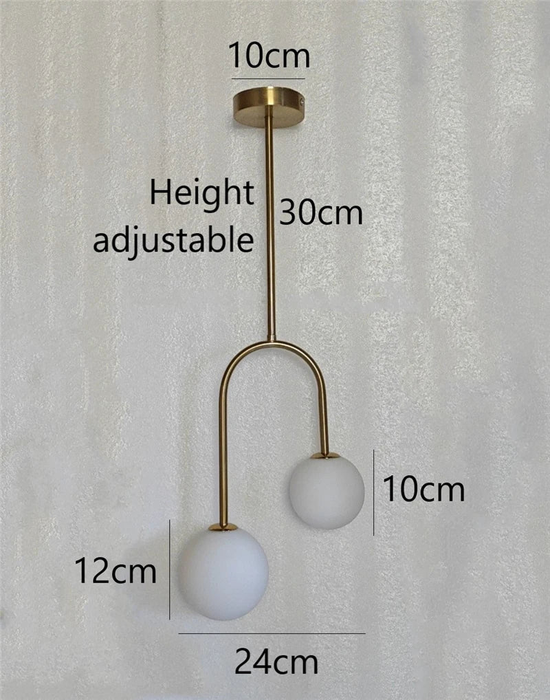 Nordisk Glasglob Hänglampa LED – Restaurant, Bar & Vardagsrum