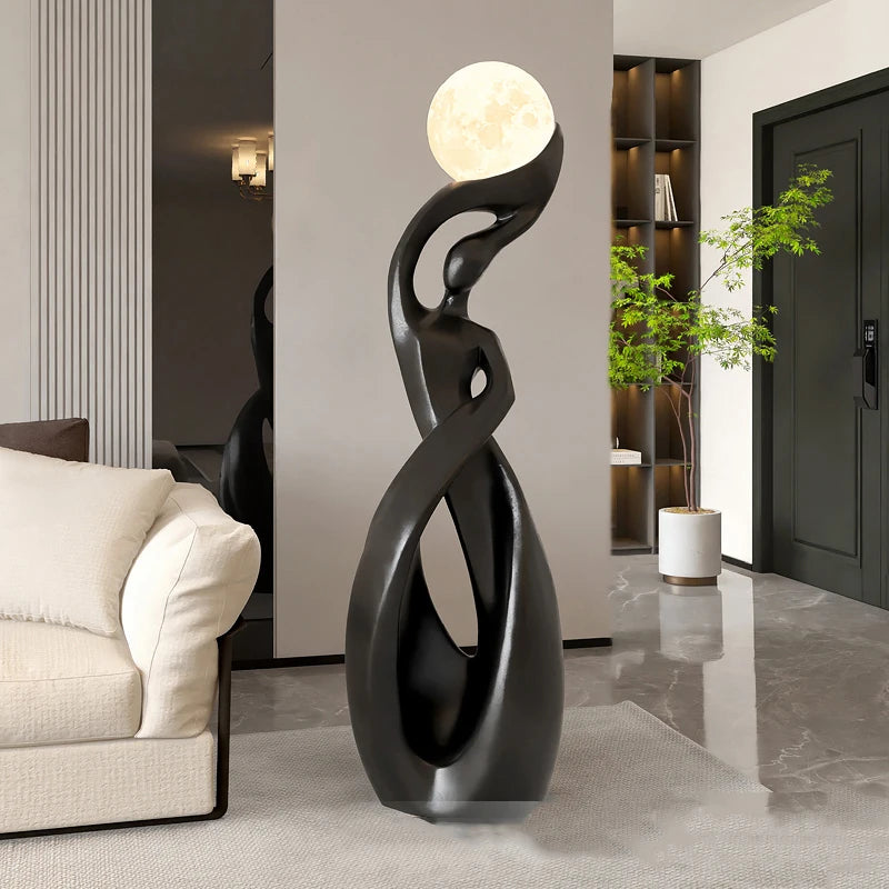 Nordisk Minimalist LED Golvlampa – Fjärrkontroll Dimbar