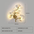 Lyxig Akryl Ginkgoblad Vägglampa – Nordisk LED Vardagsrum Bakgrundsvägg & Hall