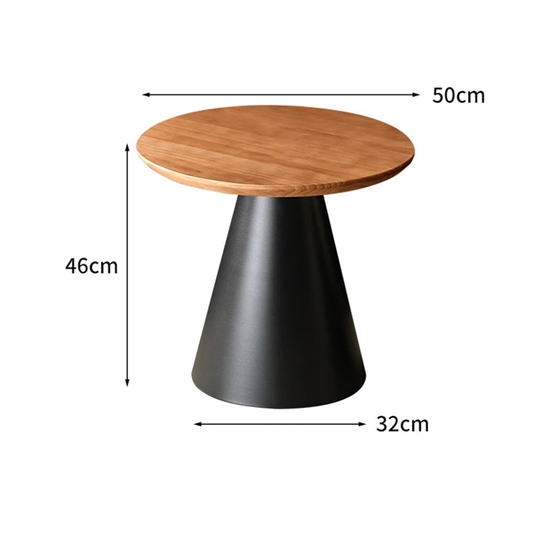 Runt Sidobord Metall – Avtagbar Nordisk
