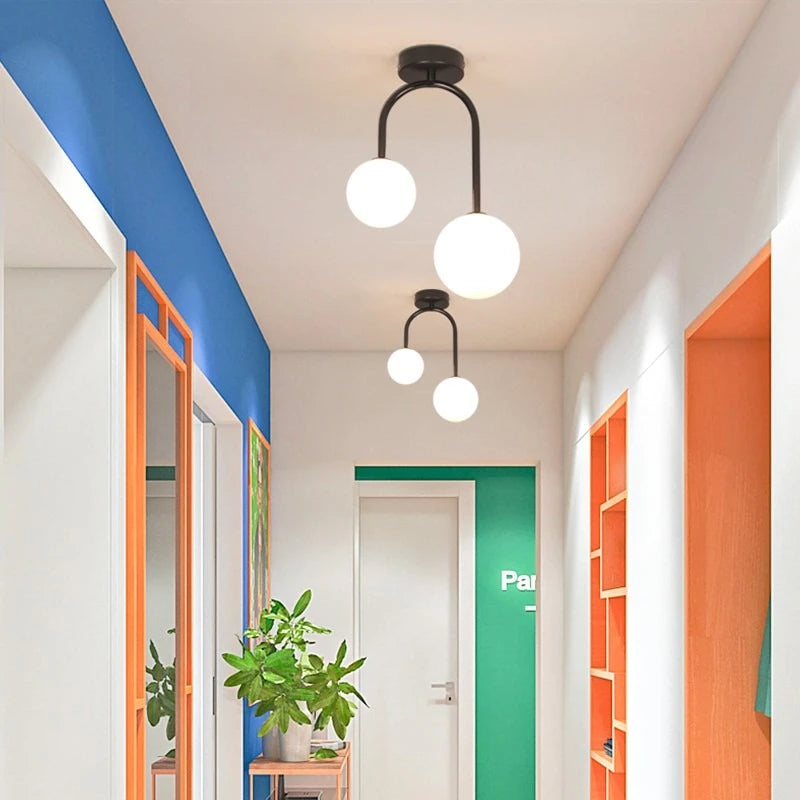 Nordisk Glasglob Hänglampa LED – Restaurant, Bar & Vardagsrum