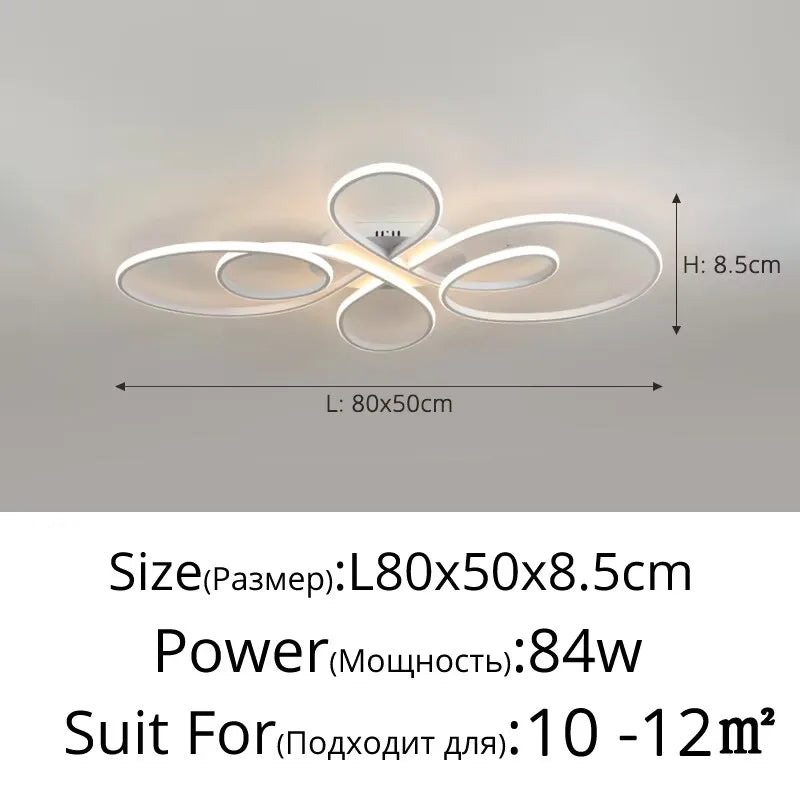 Kreativ LED Taklampa Nordisk – Vardagsrum, Sovrum & Kontor