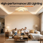 Molnformad LED Taklampa – Tricolor Barnrum 52x31 cm