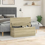 Förvaringskista Sonoma Ek 90×35×35 cm – Dekorativ Träkista Hemorganisering