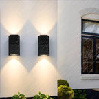 LED Kubform Vägglampa IP65 – Upp & Ner Trädgård