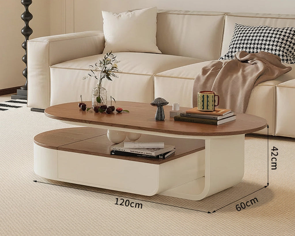 Lyxigt Sidobord – Förvaring, Designer Hjul