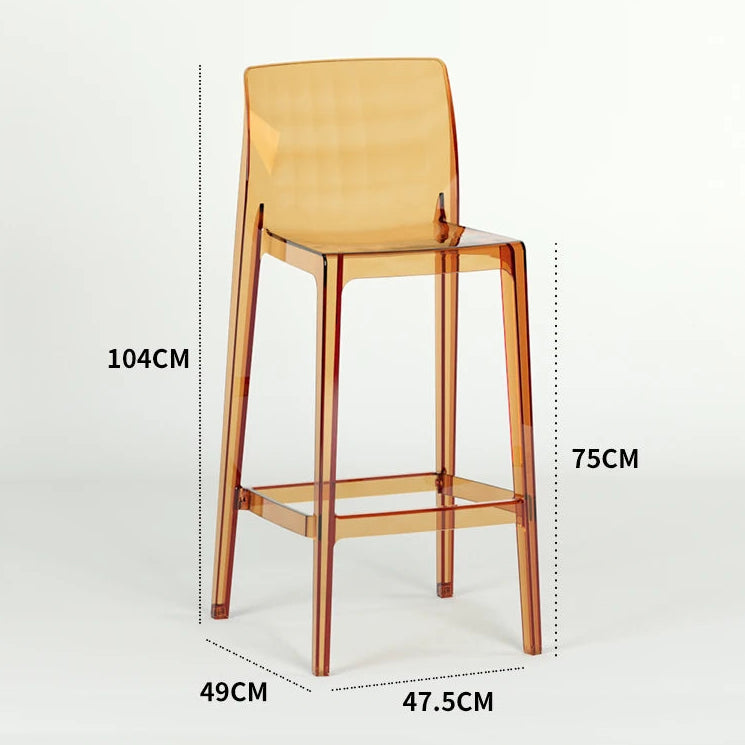 Transparent Akryl Barpall – Skandinavisk Stil