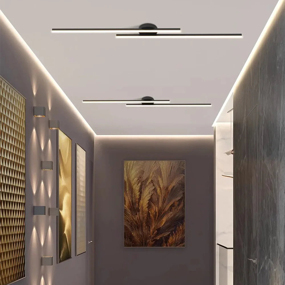 Lång Aluminium LED Taklampa – Hall, Balkong & Korridor
