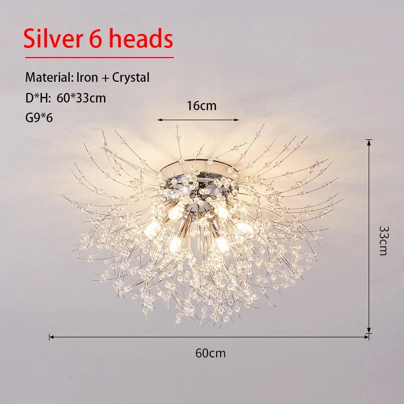 Dandelion Kristalltakkrona LED G9 – Firefly Lyxig Matsal & Vardagsrum