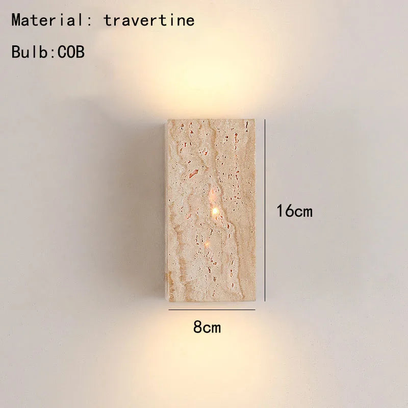 Kuboid Sten LED Vägglampa 3000K – Sovrum & Trappa