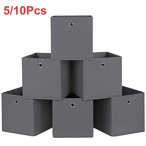 5/10-Pack Non-Woven Vikbara Förvaringskuber – Kläder, Underkläder, Leksaker & Kosmetika
