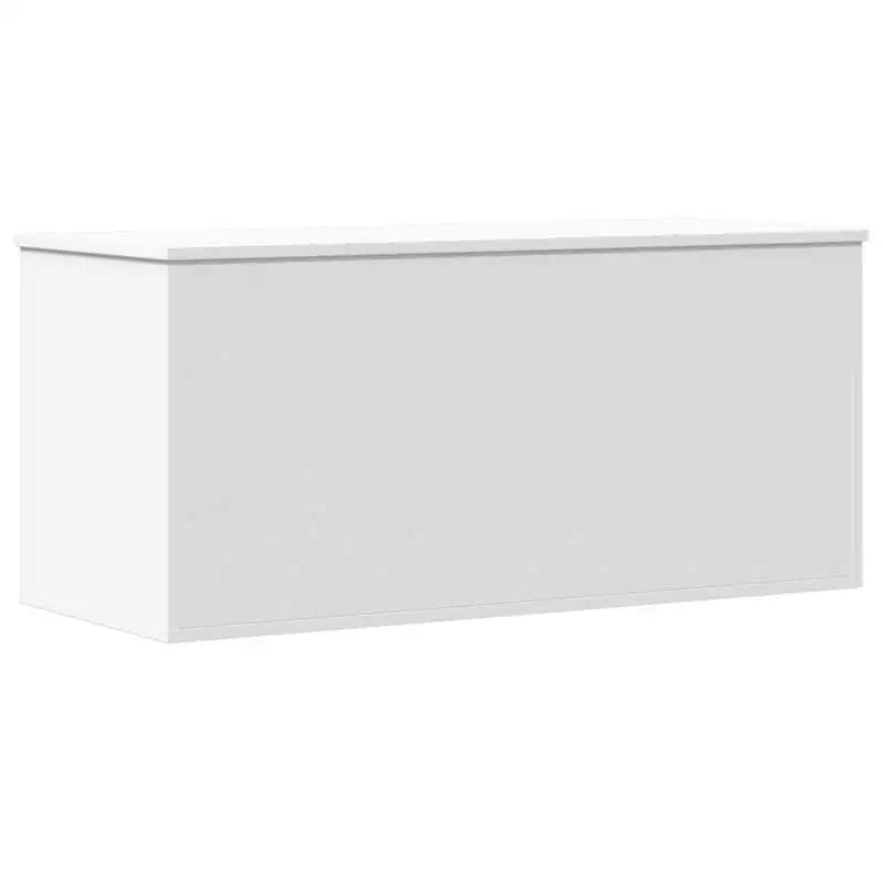 Vit Förvaringskista 100×42×46 cm Ingenjörsvirke – Dekorativ Hemorganisering