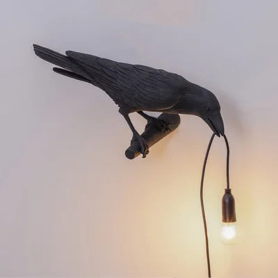 Lyckofågel Bordslampa Resin – Modern Animal Design