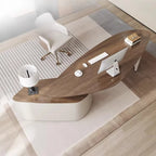 Justerbart L-Skrivbord – Hyllor & Display