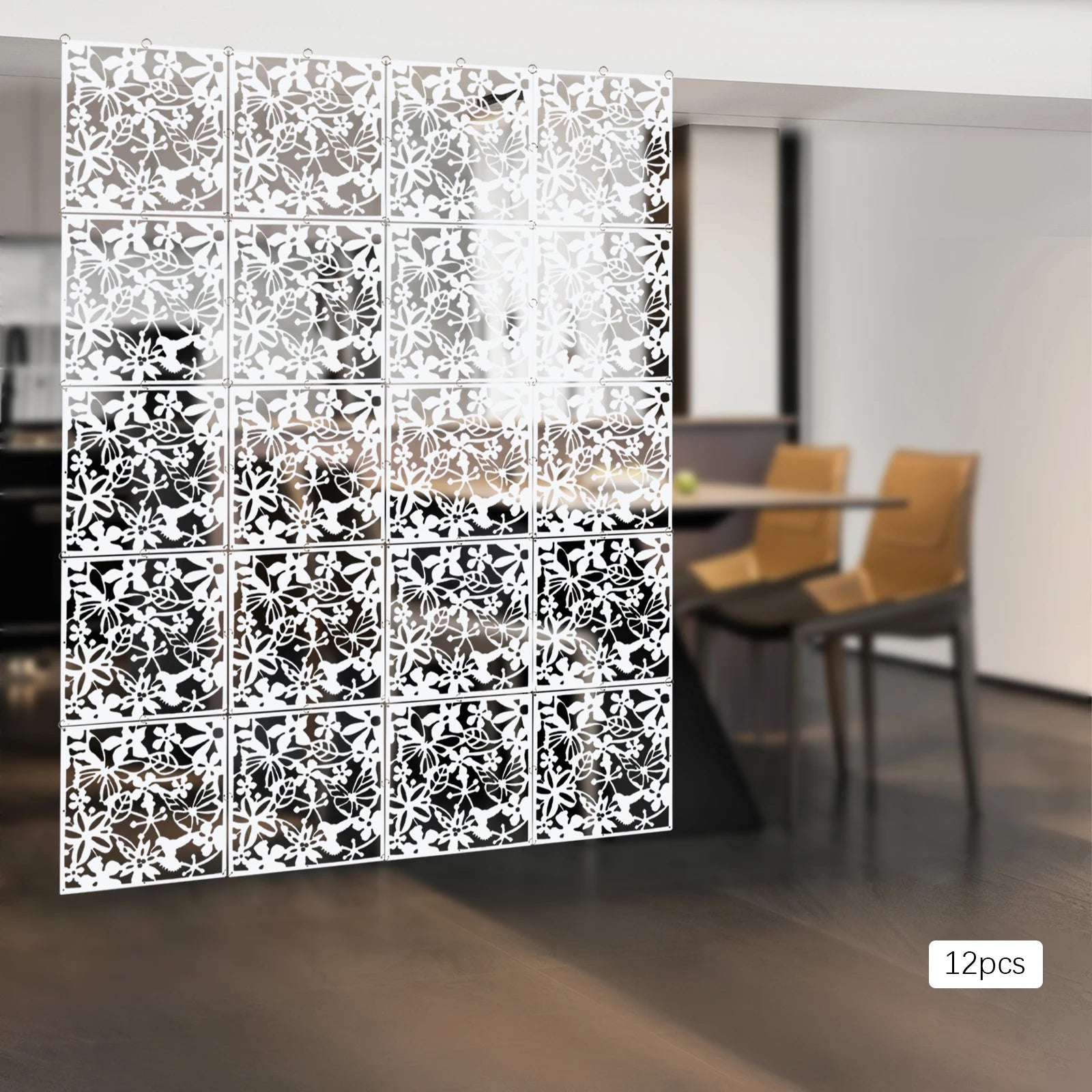 12-Pack Inomhus Rumsavdelare Paravent 40×40 cm – Privacy Gardinhängare