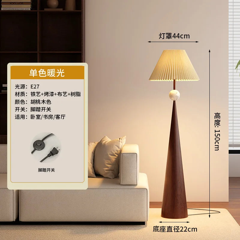 Wabi-Sabi Japansk Golvlampa – Zen & Retro Tyg