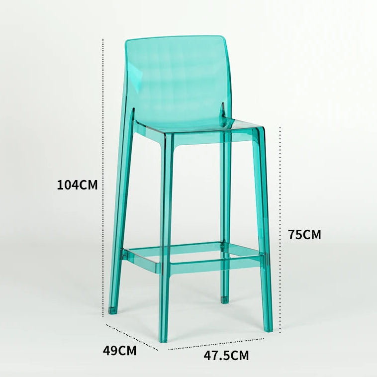 Transparent Akryl Barpall – Skandinavisk Stil