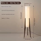 Nordisk Wabi-Sabi Trä Golvlampa – Hotell & Studierum