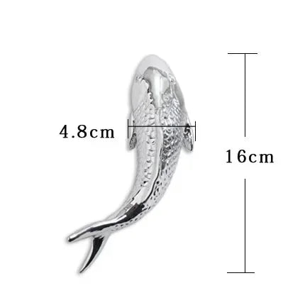 Karp & Lotusblad Resin Väggdekoration – Abstrakt Hantverk Vardagsrum