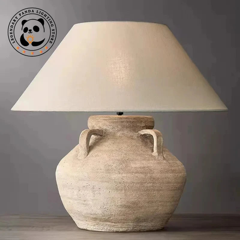 Nordisk Wabi-Sabi Retro Bordslampa – Handgjord Hotell