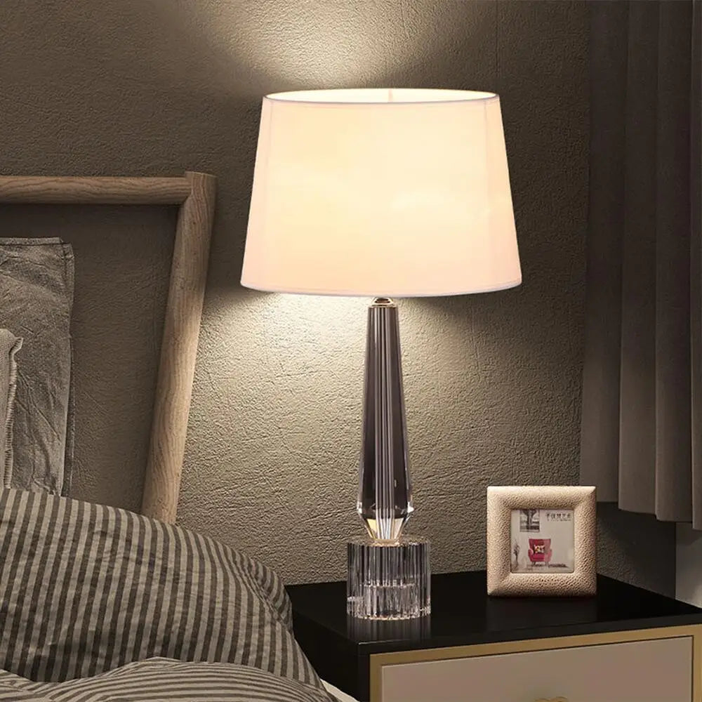 Kristallbordslampa Modern – Fjärrkontroll LED Sovrum