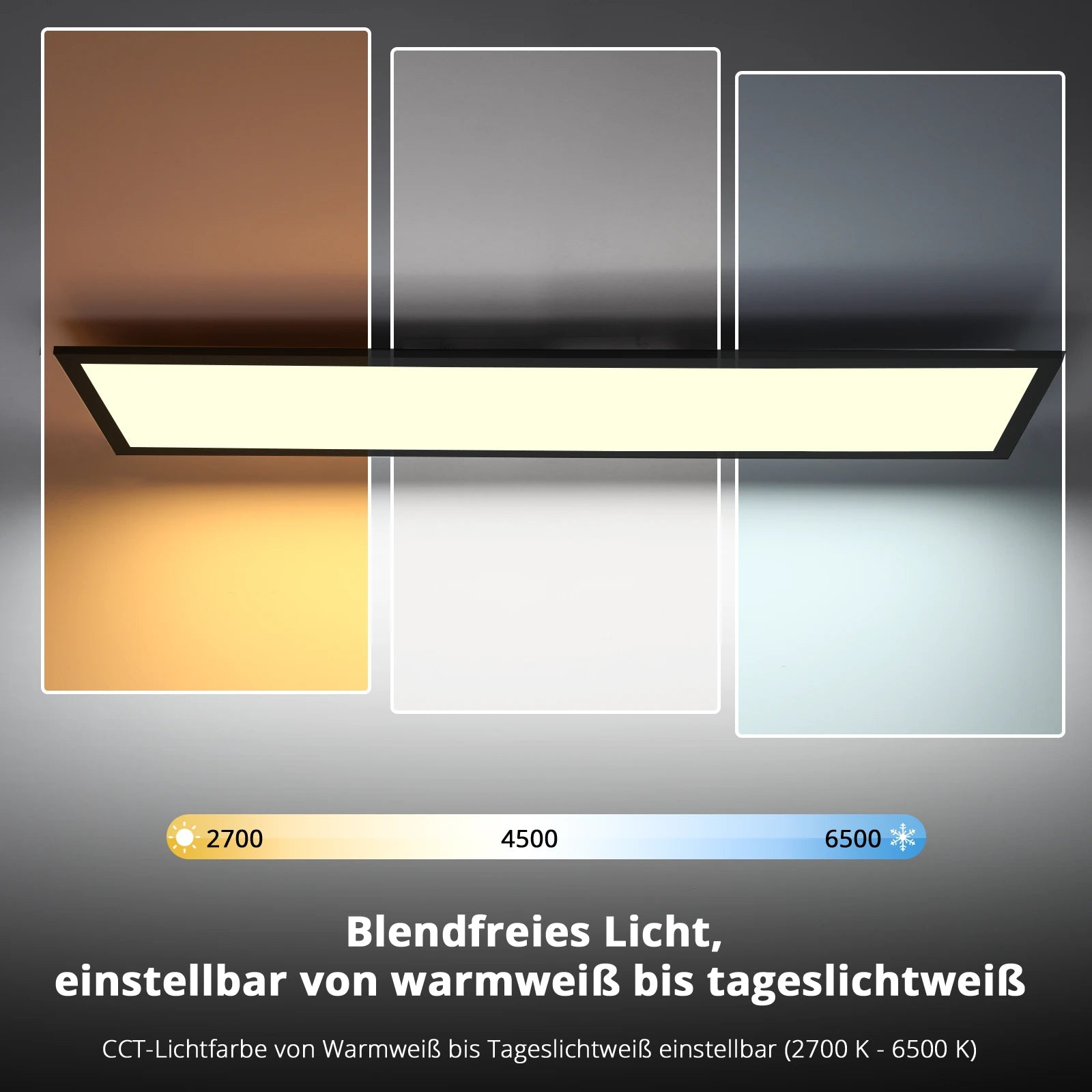 LED Taklampa 40W 4400lm – CCT Fjärrkontroll Vardagsrum