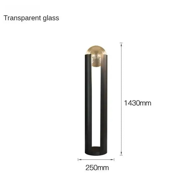 Modern Lyxig LED Golvlampa Mässing – Glasglob