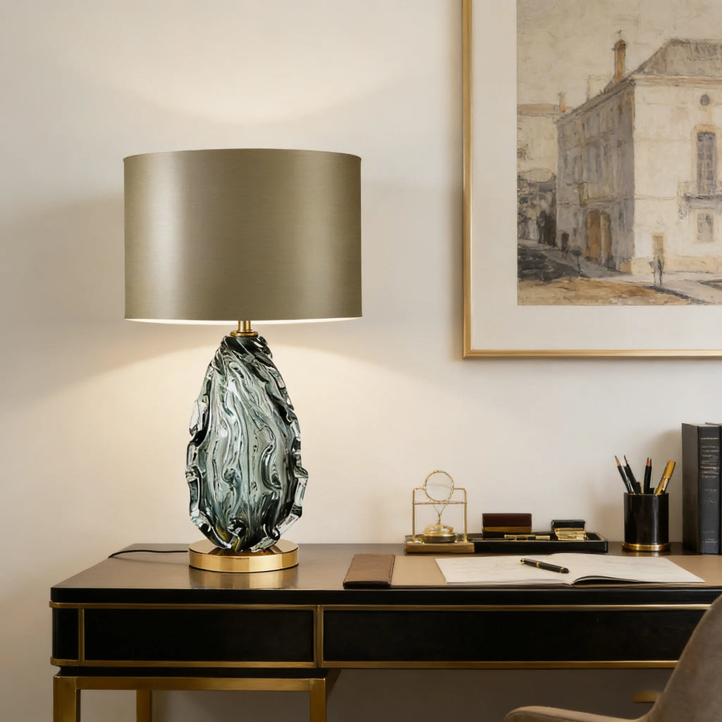 Kreativ Glasbordslampa Grön – Lyxig Hotell & Villa E27