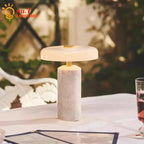 Bordslampa LED Touch – Laddningsbar Marmor