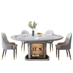 Runt Marmormatbord Lyxig Nordisk – Minimalistisk