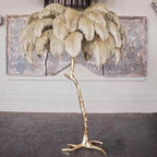 Modern Strutfjäder LED Golvlampa – Resin Sängbordslampa & Vardagsrum