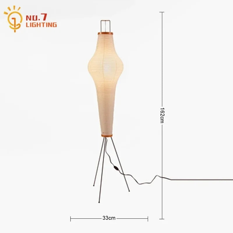 Japansk Akari Noguchi Golvlampa – Zen Konstnärlig Vardagsrum & Loft