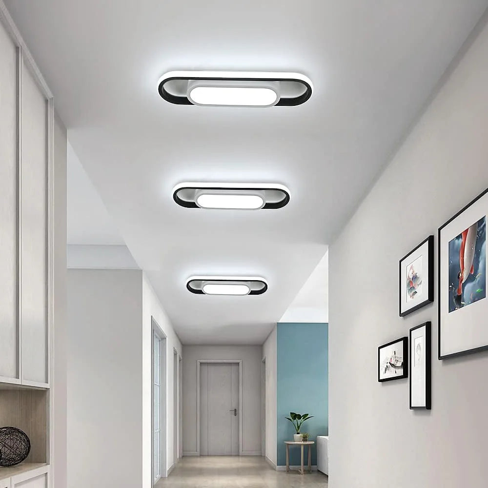 Rektangulär LED Taklampa 24W – 6000K Sovrum & Korridor