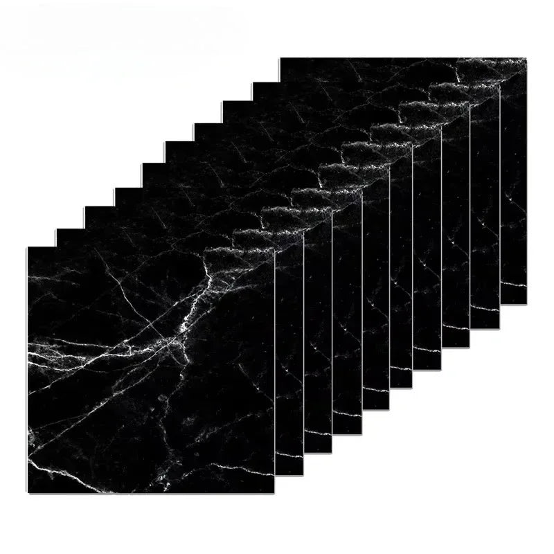 10–40-Pack Marmorimitation 3D Kakelstickers – Vattentät Självhäftande Golv & Vägg
