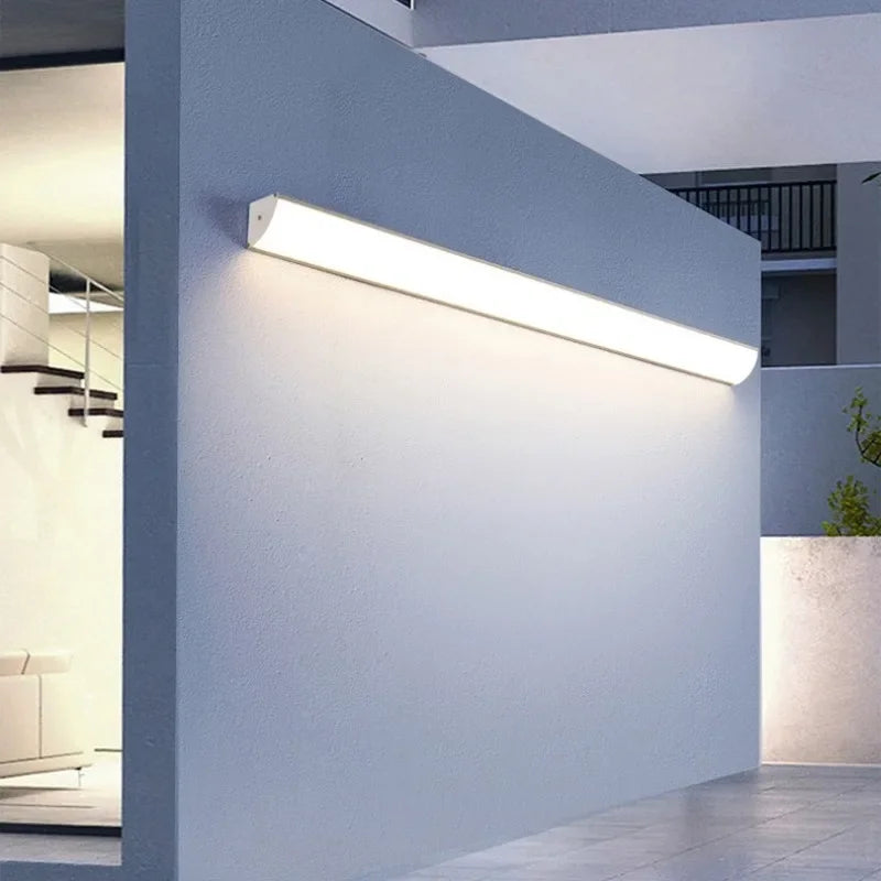 Minimalist Rand Vägglampa Utomhus – Villa & Trädgård