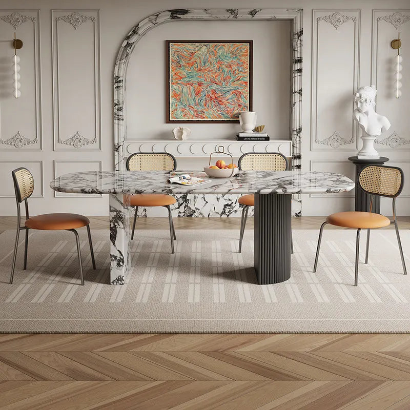 Marmormatbord Lyxig – Rektangulärt Kräm Design
