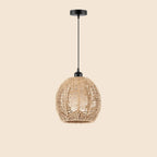 Boho Wickerlampskärm 15 cm Papperslina – E27/E26 Hänglampa Dekorativ