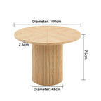 Runt Matbord 100 cm – MDF, 4-6 Pers