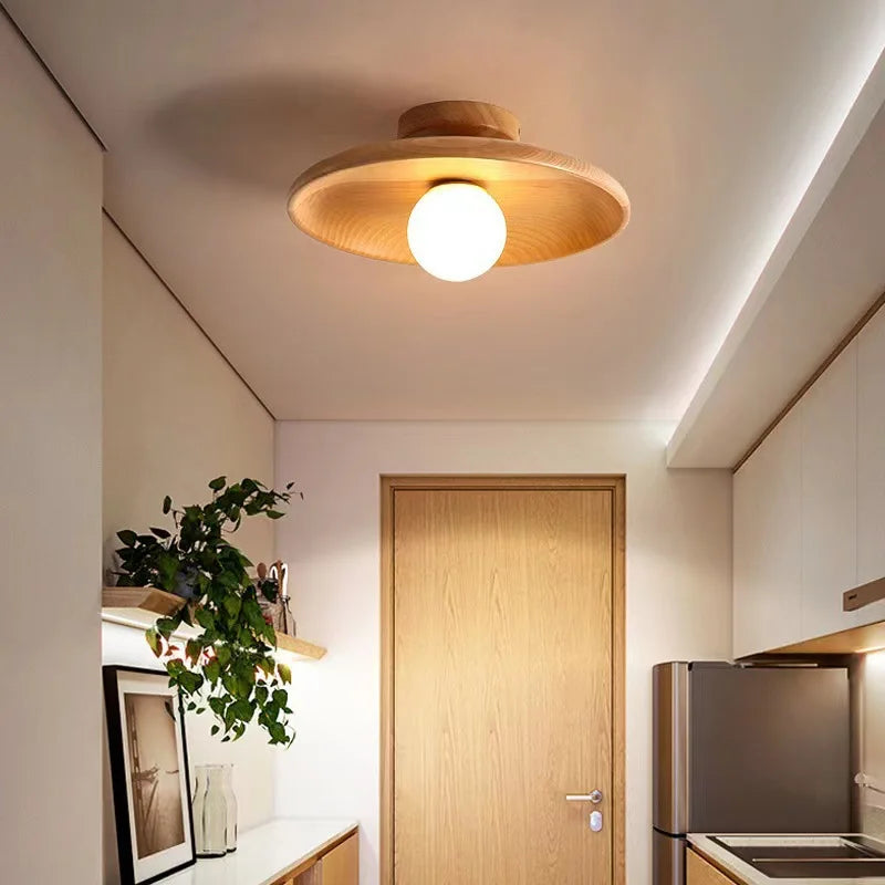 Modern Trä Taklampa Valnöt G9 – Korridor & Trappa