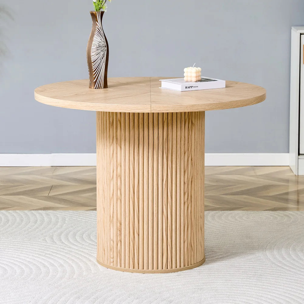 Runt Matbord 100 cm – MDF, 4-6 Pers