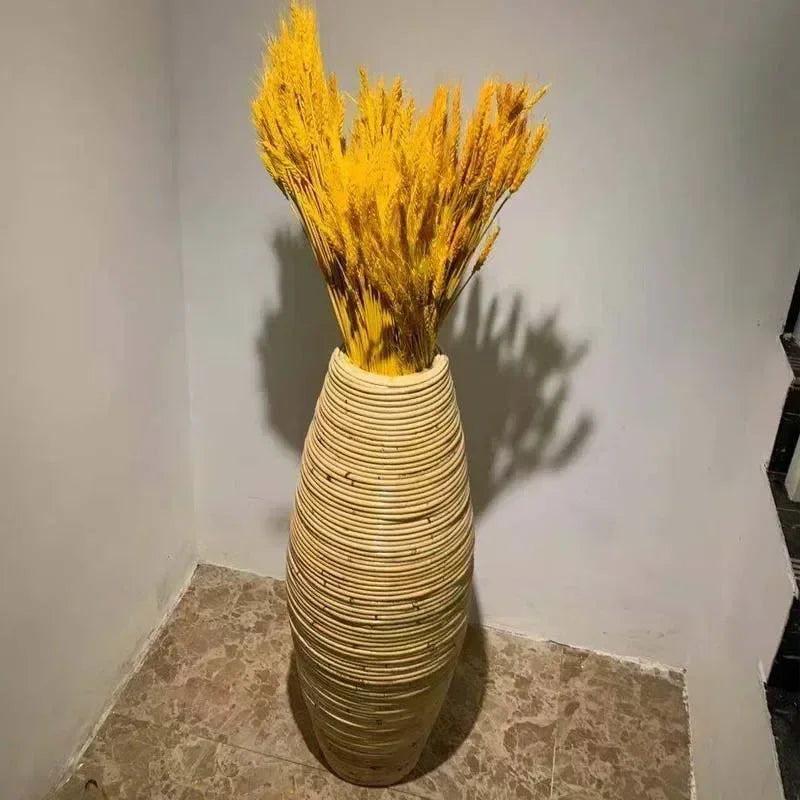 Naturlig Rattan Golvvas 30/40 cm Handvävd – Nordisk Vardagsrum & Hall
