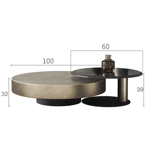 Soffbord Runt Metall – Lyxig Nordisk Design