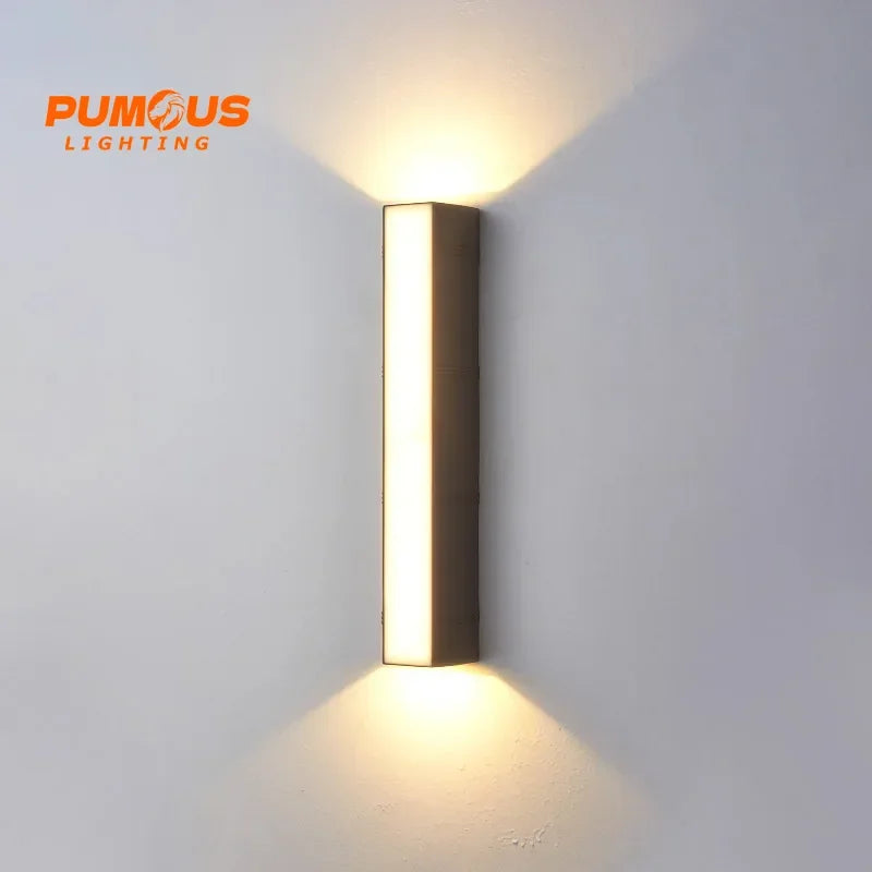 Modern Lång Rand LED Utomhuslampa IP65 – Aluminium