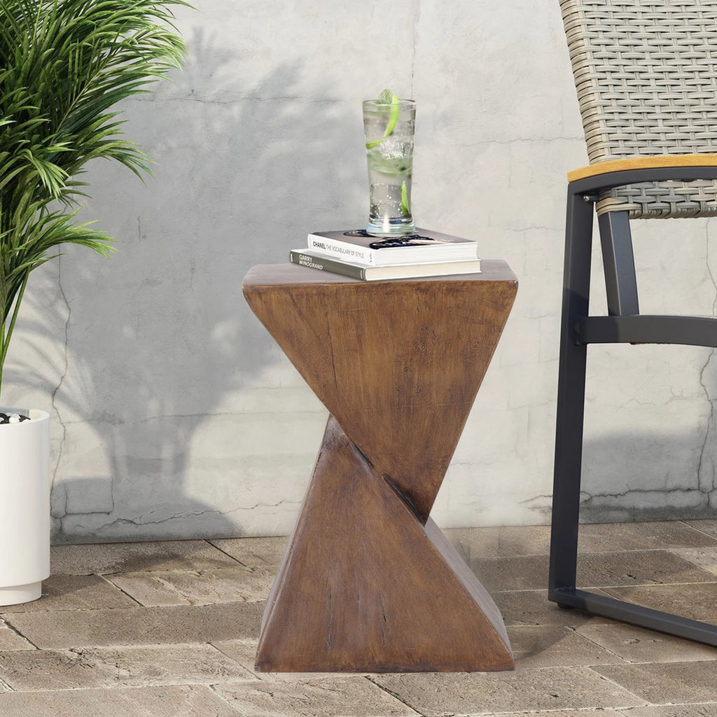 Sidobord Betong-look – Geometrisk Inomhus & Utomhus
